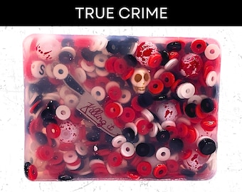True Crime Pick Pad: Knife Charm, Skull Beads, Fidget Sensory Toy