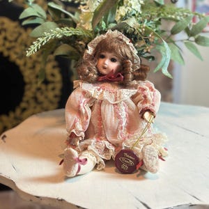 11.5” Mundia Collection Christine et Cecile Porcelain Doll France