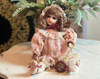 11.5” Mundia Collection Christine et Cecile Porcelain Doll France