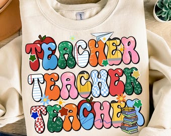 Teacher Teacher Teacher png sublimation design download, Teacher's Day png, Teacher life png, Teacher png, sublimate designs download