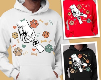 Best dog dad ever png sublimation design download, Happy Father's Day png, dad life png, fist and paw bump png, sublimate designs download