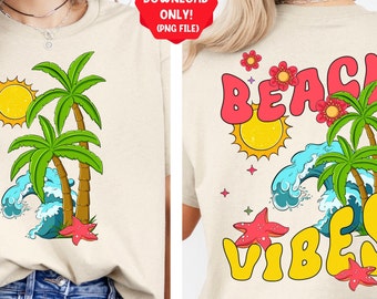 Summer vibes png sublimation design download, hello summer png, summer time png, beach vibes png, sublimate designs download