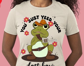 Acabas de descargar tu último diseño de sublimación png, png de rana vaquera, png de rana divertida, png de rana campestre, descarga de diseños sublimados