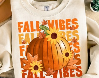 Fall vibes png sublimation design download, Fall png, Fall vibes png, hello Fall png, sublimate designs download