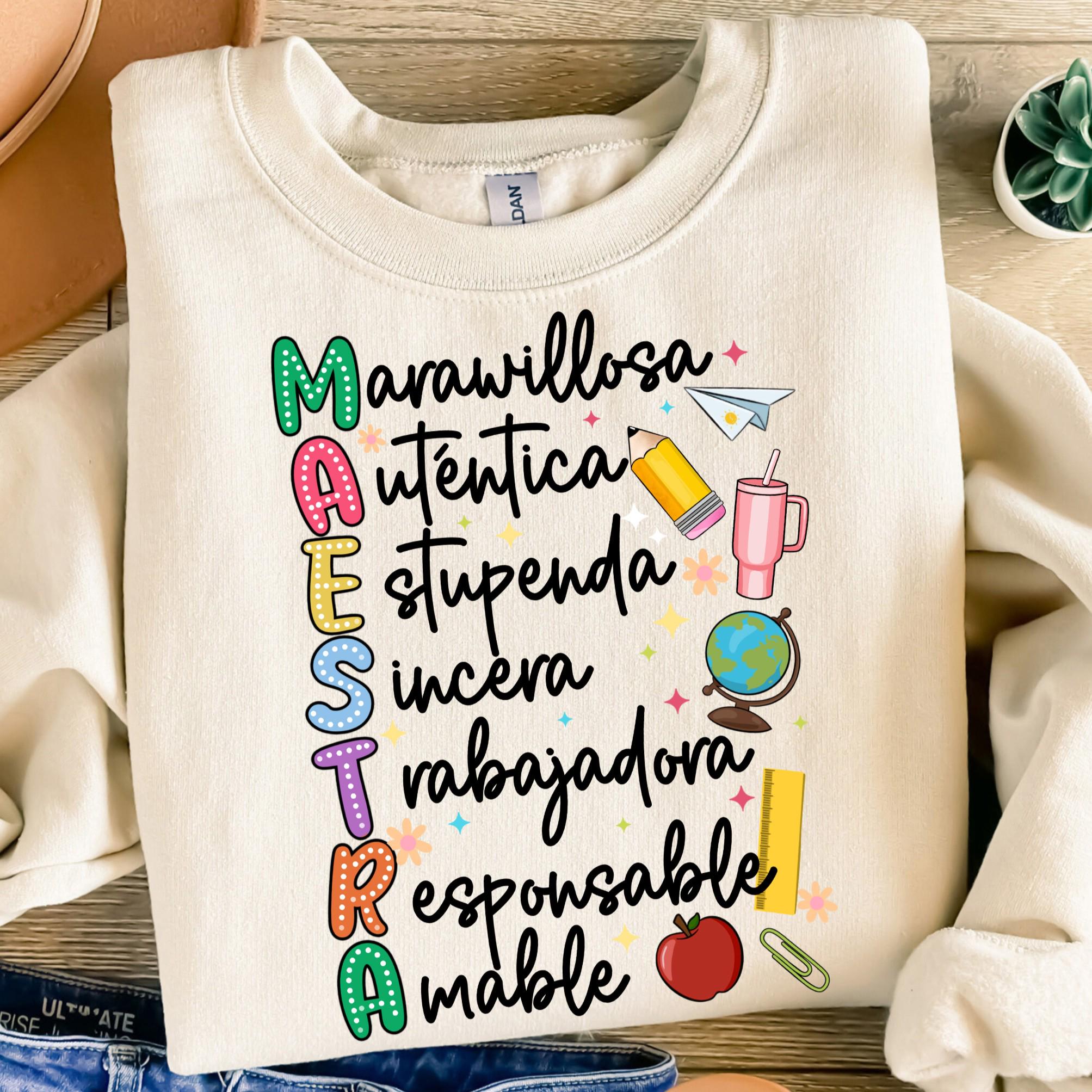 Retro Maestra png-sublimatieontwerpdownload, Teacher's Day png, schoolvibes png, Teacher Life png, terug naar school png, sublimeren download