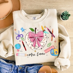 Personalized Teacher png sublimation design download, back to school png, Teacher&#39;s Day png, custom name teacher png, sublimate download