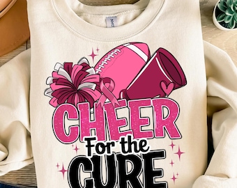 Cheer for the cure png descarga de diseño de sublimación, Concientización sobre el cáncer de mama png, Concienciación sobre el cáncer png, descarga de diseños sublimados