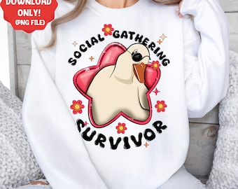 Duck png sublimation design download, funny quotes png, duck png, hand drawn duck png, sublimate designs download