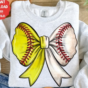 Split Baseball Softball coquette bow png sublimation design download, sport png, game day png, sublimate designs download