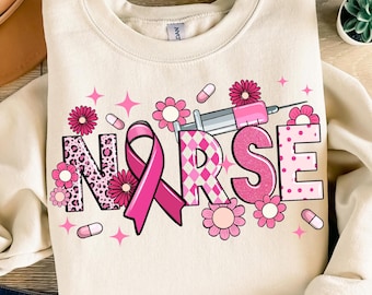 Nurse Breast Cancer png sublimation design download, Breast Cancer Awareness png, Cancer Awareness png, Cancer png, designs download