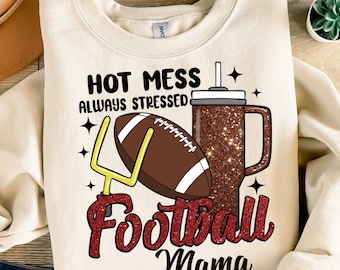 Football mama png sublimation design download, Mother's Day png, Football game png, sport mama png, sublimate designs download