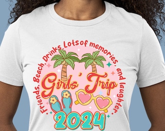 Girls trip png sublimation design download, hello summer png, sunny vibes png, vacation png, beach vibes png, sublimate designs download