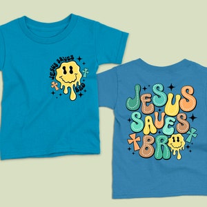 Jesus saves bro religious kids png sublimation design download, Christian png, biblical toddler design png, kids png, sublimate download