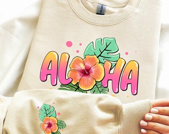 Aloha summer png sublimation design download, hello summer png, summer vibes png, beach vibes png, sublimate designs download