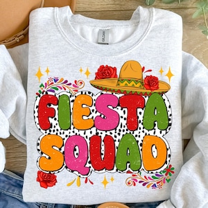 Fiesta squad png sublimation design download, fiesta png, Mexican png, cinco de mayo png, Latina png, sublimate designs download
