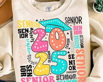 Senior 2025 png sublimation design download, back to school png, graduation png, class of 2025 png, graduate png, sublimate designs download