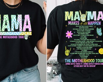 Mama tour png descarga de diseño de sublimación, Feliz Día de la Madre png, mamá amor png, mamá vida png, descarga de diseños sublimados