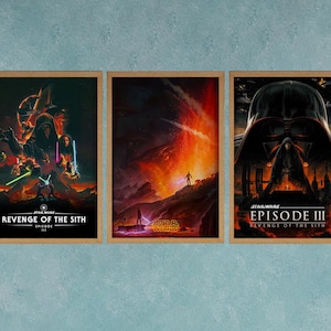 Revenge of the Sith 20th Jubiläum Poster Wand Kunst Dekor Rom Dekor Film Poster Sammlerstück Geburtstagsgeschenk