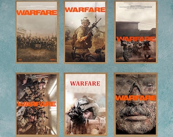 Warfare 2025 Movie Poster Wall Art Decor Room Decor Film Poster Collectibles Birthday Gifts