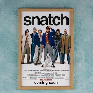 Snatch Movie Poster Wall Art Decor Rome Decor Film Poster Collectibles Birthday Gifts