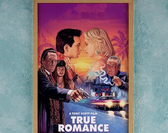 True Romance 1993 Film Poster Wall Art Decor – Tony Scott Quentin