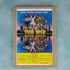 WIZ Movie Poster Wall Art Decor Rome Decor Film Poster Collectibles Birthday Gifts