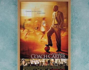 Coach Carter Movie Poster Wall Art Decor Rome Decor Film Poster Collectibles Birthday Gifts