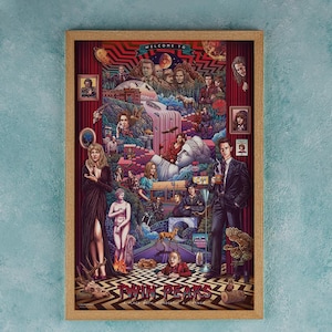 Póster de la película Twin Peaks, decoración de pared, póster de Roma, coleccionable, regalos de cumpleaños