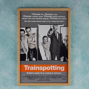 TRAINSPOTTING Movie Poster Wall Art Decor Rome Decor Film Poster Collectibles Birthday Gifts