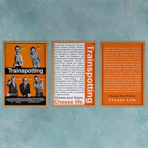 Trainspotting 1996 Movie Poster Wall Art Decor Rome Decor Film Poster Collectibles Birthday Gifts