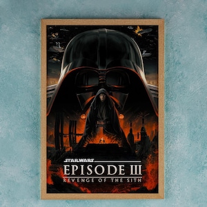 Digital Download Revenge of the Sith 20th Anniversary Poster Wall Art Decor Rome Decor Film Poster Collectible Birthday Gift
