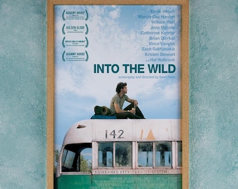 Into the Wild Movie Poster - High Quality Canvas Art Print - Room
