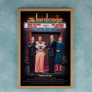 Póster de la película "La Jaula de Pájaros", decoración de pared, póster de película, coleccionable, regalos de cumpleaños