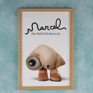 Marcel the Shell with Shoes On Movie Poster Wall Art Decor Rome Decor Film Poster Collectibles Birthday Gifts