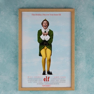 Elf 2003 Movie Poster Wall Art Decor Rome Decor Film Poster Collectibles Birthday Gifts