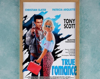 True Romance 1993 Film Poster Wall Art Decor – Tony Scott Quentin Tarantino Movie Print