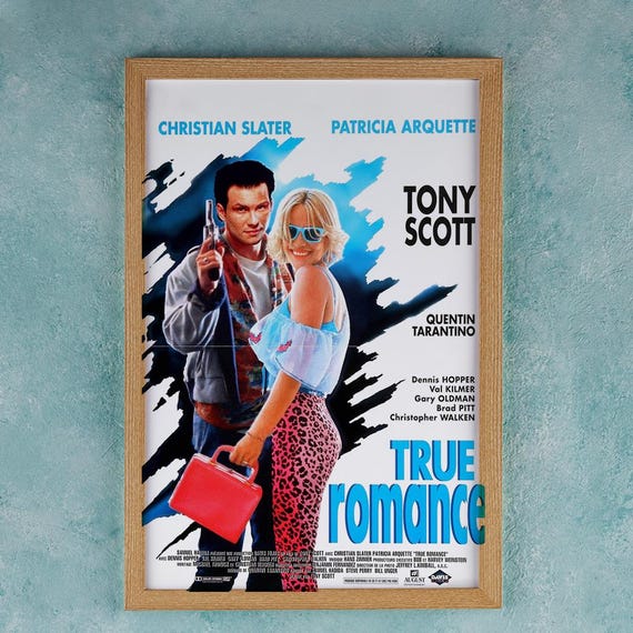 True Romance 1993 Film Poster Wall Art Decor – Tony Scott Quentin