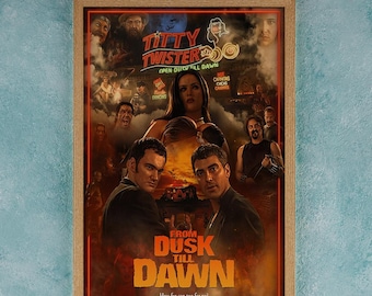 From Dusk Till Dawn 1996 Movie Poster Wall Art Decor Room Decor Film Poster Collectibles Birthday Gifts
