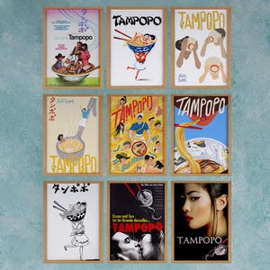 Tampopo 1987 Movie Poster Wall Art Decor Rome Decor Film Poster Collectibles Birthday Gifts