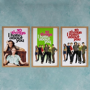10 Things I Hate About You Movie Poster Wall Art Decor Rome Decor Film Poster Collectibles Birthday Gifts