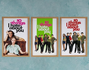 10 Things I Hate About You Movie Poster Wall Art Decor Room Decor Film Poster Collectibles Birthday Gifts
