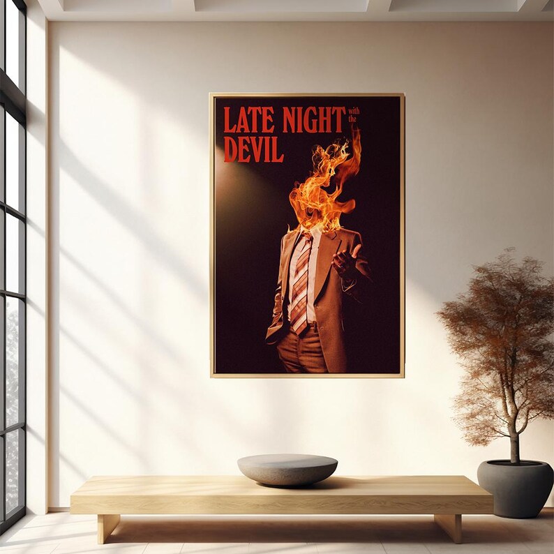 Late Night With the Devil Movie Poster Wall Art Decor Rome Decor Film