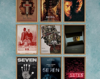 セブン映画ポスター：アートプリント、ホームデコレーション、部屋の