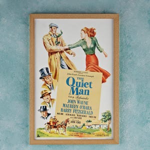 QUIET MAN filmposter kunst aan de muur decor Rome decor filmposter verzamelobjecten verjaardagscadeaus