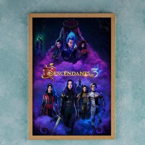 Descendentes 3 pôster de filme arte de parede decoração Roma decoração pôster de filme colecionáveis presentes de aniversário