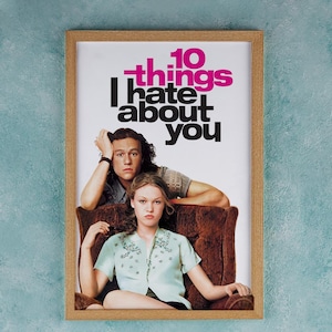 10 Things I Hate About You Movie Poster Wall Art Decor Rome Decor Film Poster Collectibles Birthday Gifts