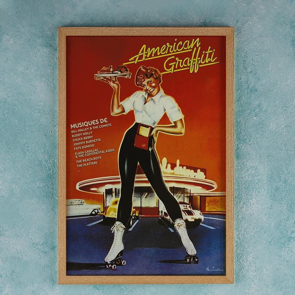 American graffiti movie art - Etsy 日本