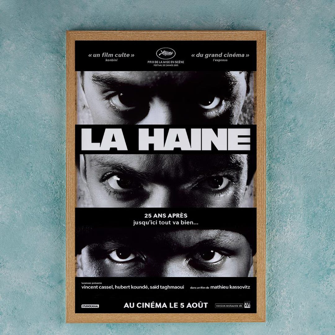 La Haine 1995 Movie Poster Wall Art Decor Room Decor Film Poster La Haine 1995 Movie Poster Wall Art Decor Room Decor Film Poster