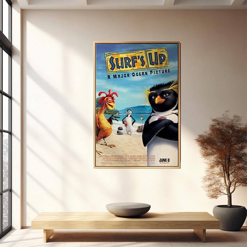 Surf's up Movie Poster Wall Art Decor Rome Decor Film Poster ...