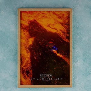 Star Wars Episode III Revenge of the Sith 20th Anniversary Movie Poster Wall Art Decor Rome Decor Film Poster Collectibles Birthday Gifts